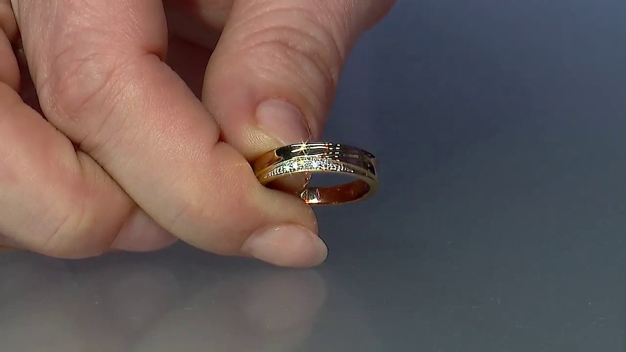 Video Gouden ring met een SI diamant (Annette)