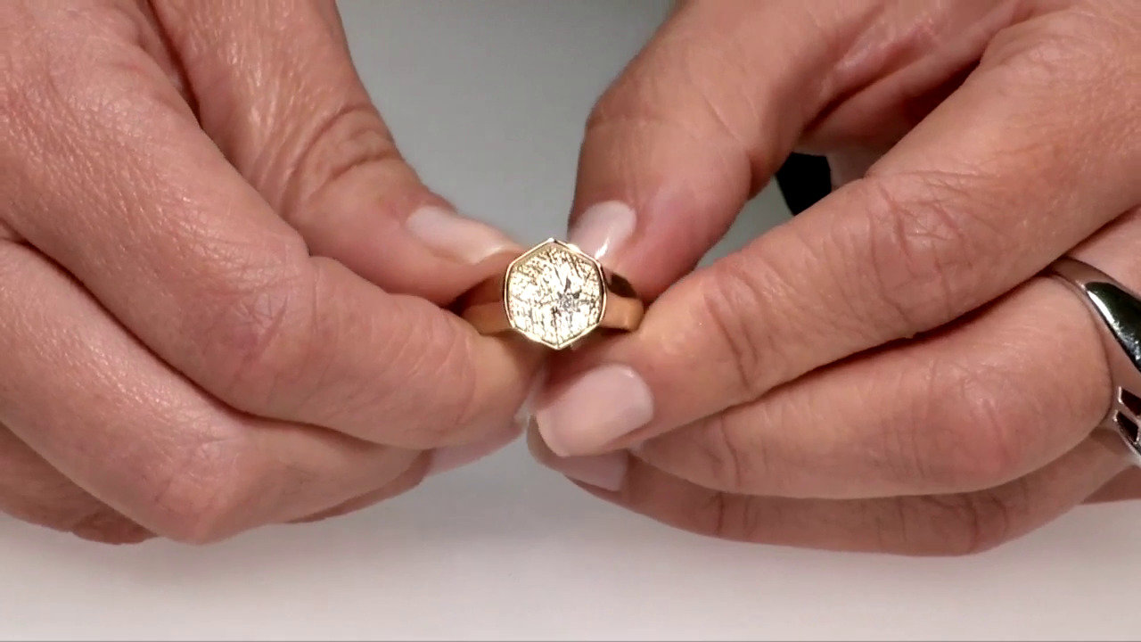 Video I1 (G) Diamond Silver Ring (Annette)