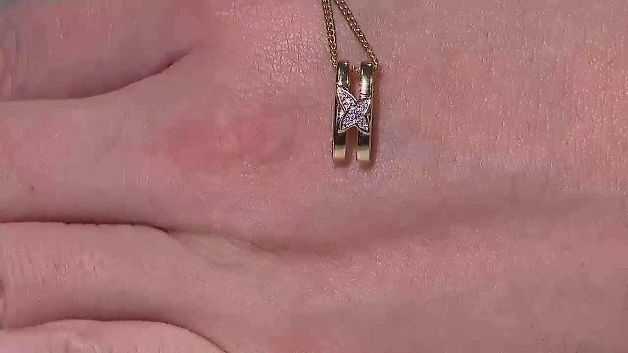 Video Ciondolo in argento con Diamante I1 (G) (Annette)