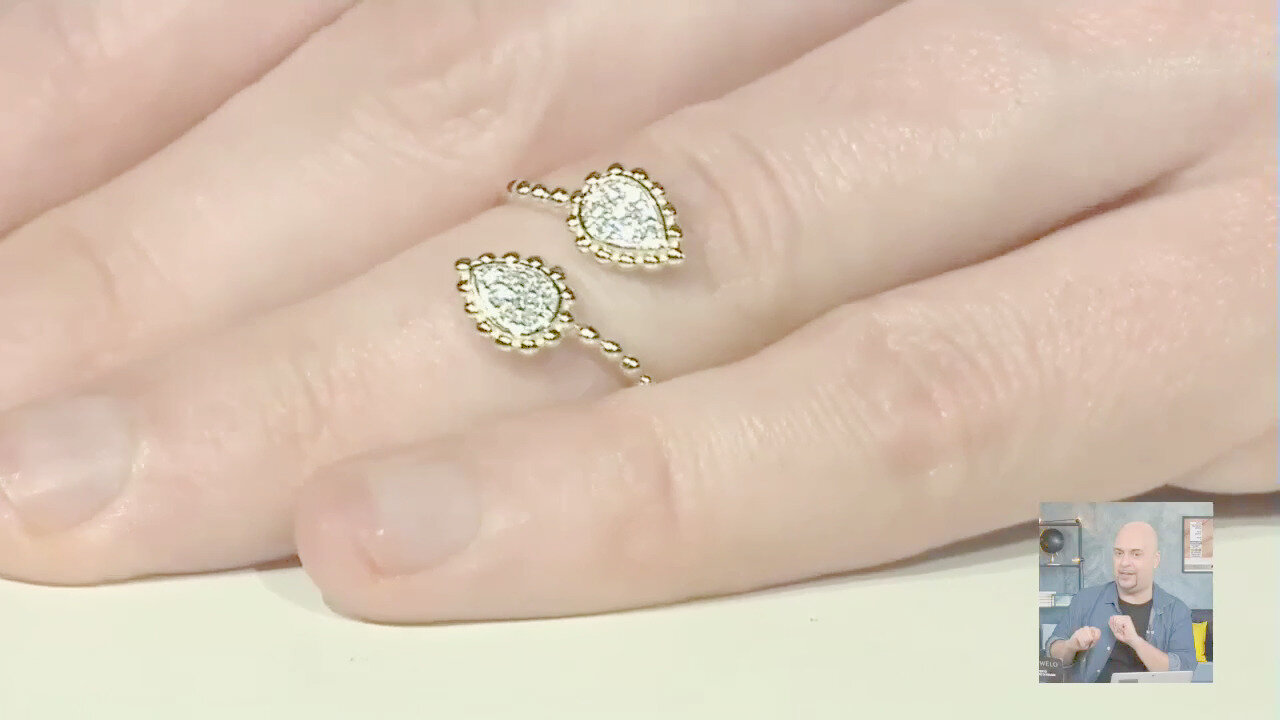 Video Anello in oro con Diamante SI1 (G) (Annette)