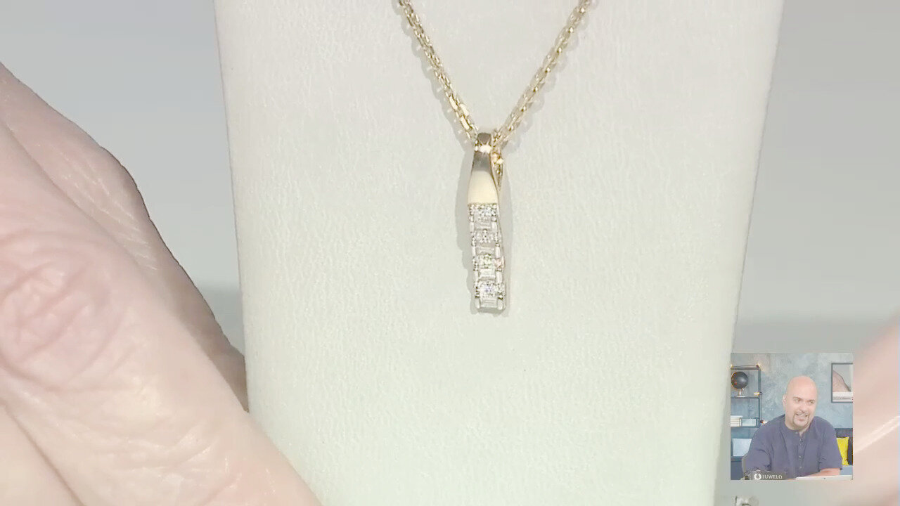 Video Ciondolo in oro con Diamante SI1 (H)