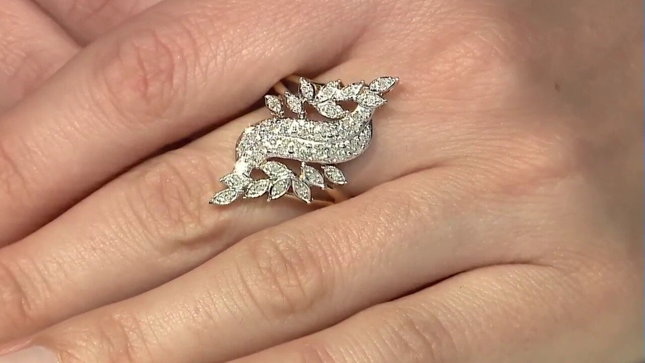 Video I3 (I) Diamond Silver Ring