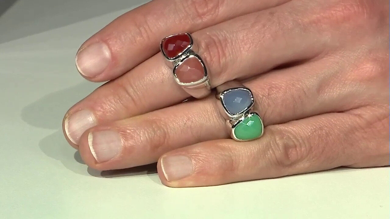 Video Zilveren ring met een Rode Carneool (KM by Juwelo)