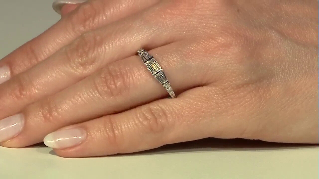 Video Gouden ring met SI2 (H) Diamanten (CIRARI)