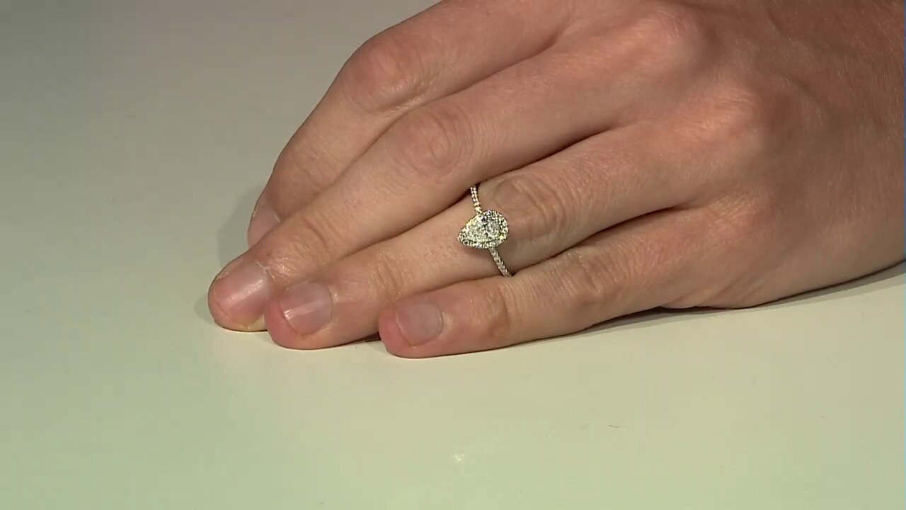 Video 18K SI2 (H) Diamond Gold Ring (CIRARI)