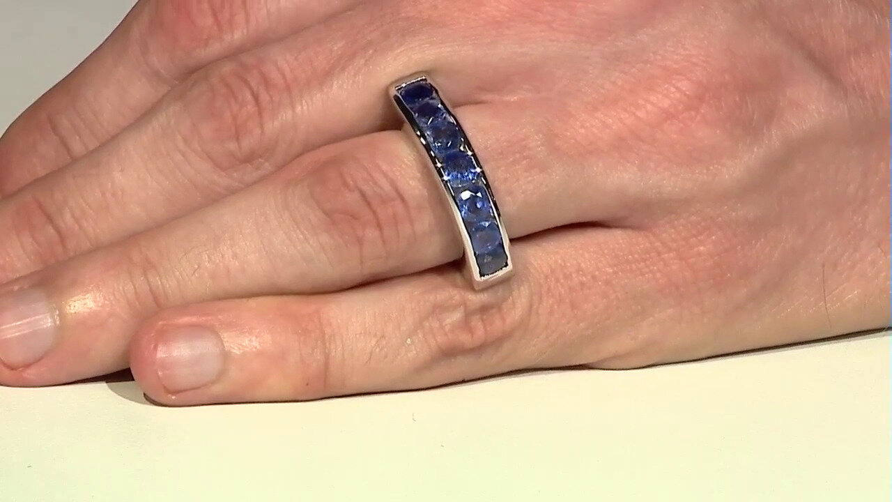 Video Zilveren ring met kyanieten (de Melo)