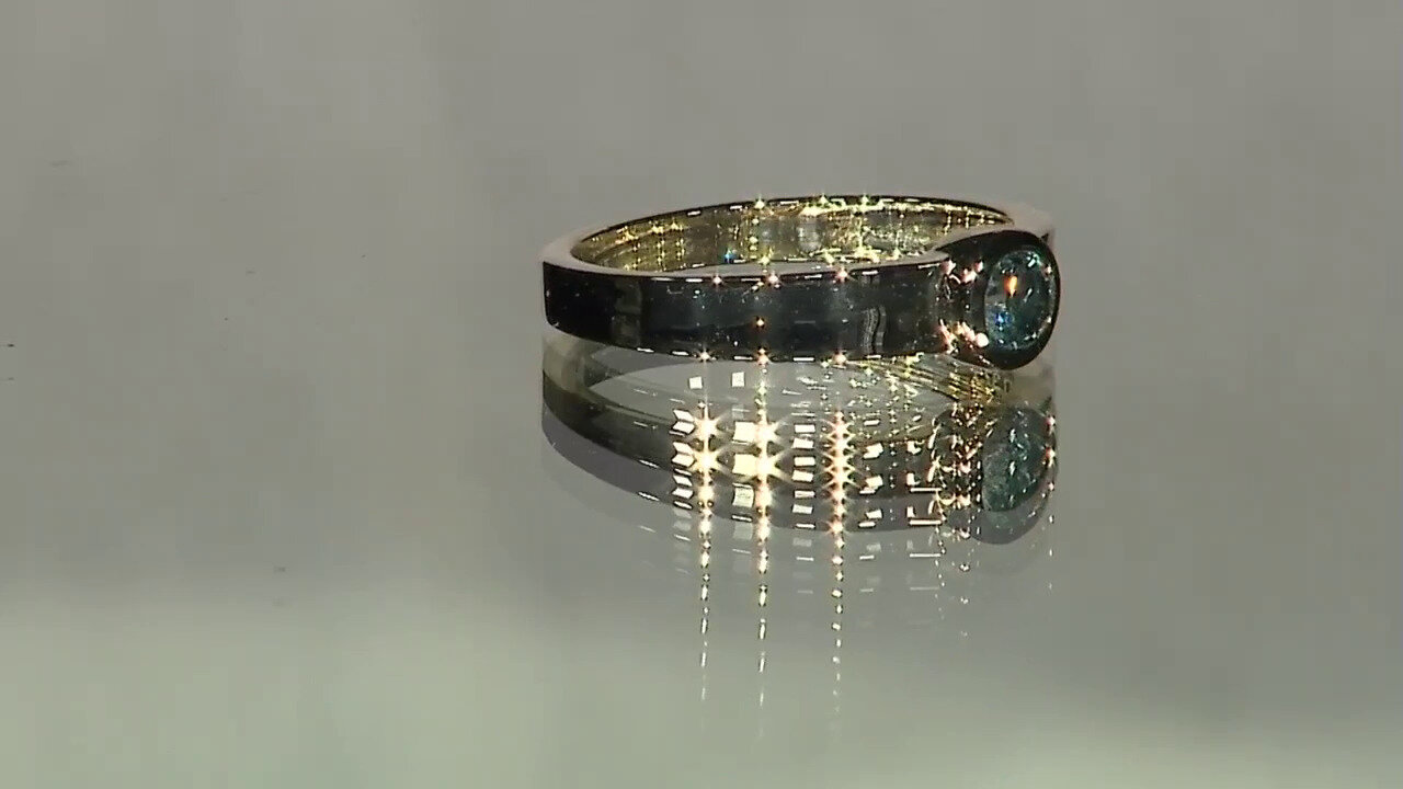 Video Gouden ring met een I3 Champagne Diamant